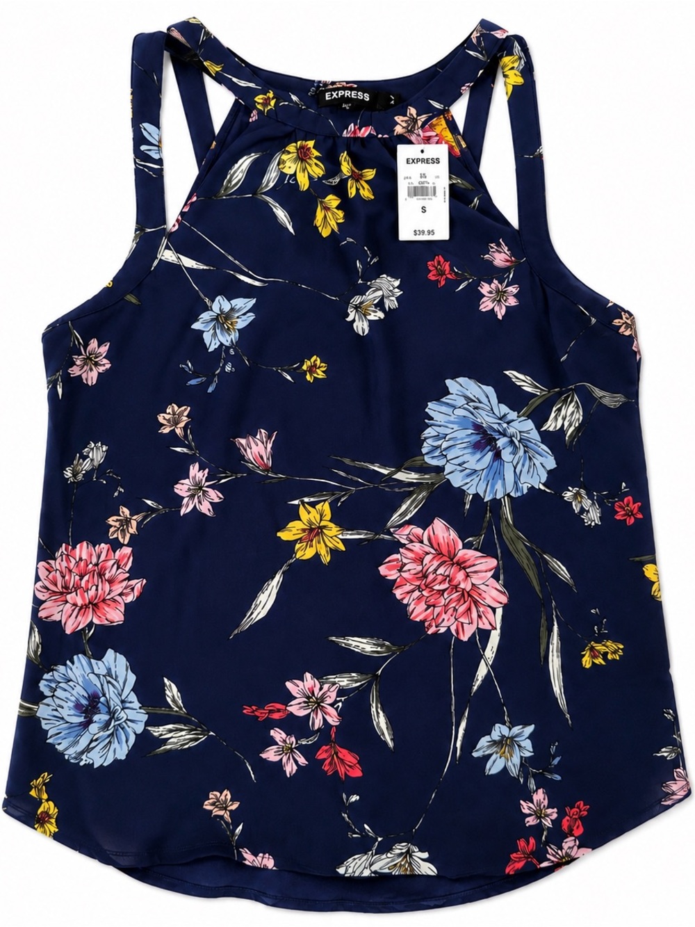 Express Floral Halter Tank Top